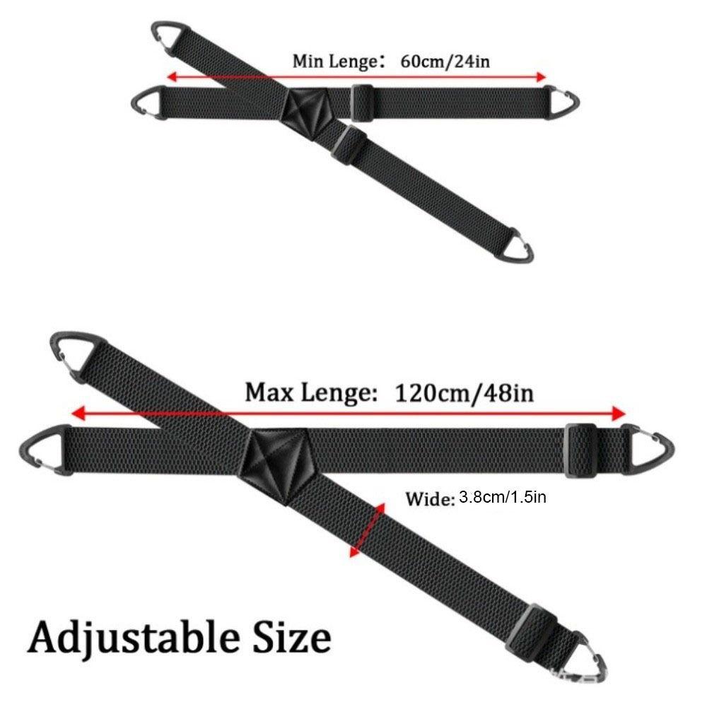 Tirantes de Trabajo de Alta Resistencia 3,8 cm de Ancho Antideslizantes Tipo X con 4 Pinzas de Agarre Elegantes Ajustables Tirantes Regalo para Hombre