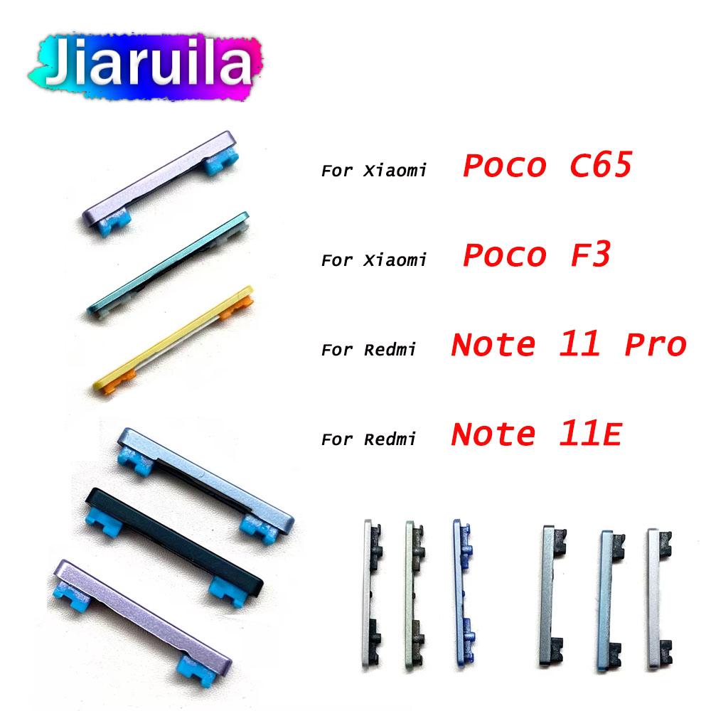 Power Button Switch & Volume Up / Down On / Off Button Flex Cable For Xiaomi Redmi Note 11E 11 Pro Plus Poco C61 F1
