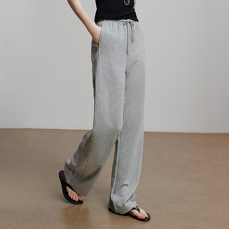 Chuyu Damen 2025 Sommer Elastische Taille Weitbein Freizeithose