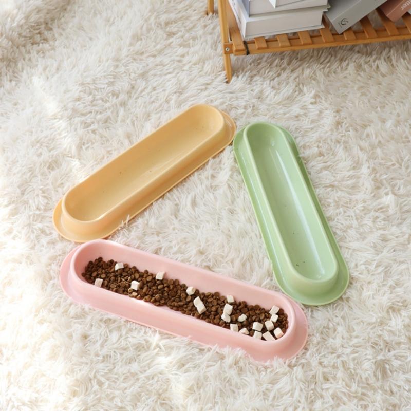 Pack of 3 Convenient Multiple Cats Feeding Stations Durably Easy to Wash Cats Feeding Dish for Multiple Cats Owner