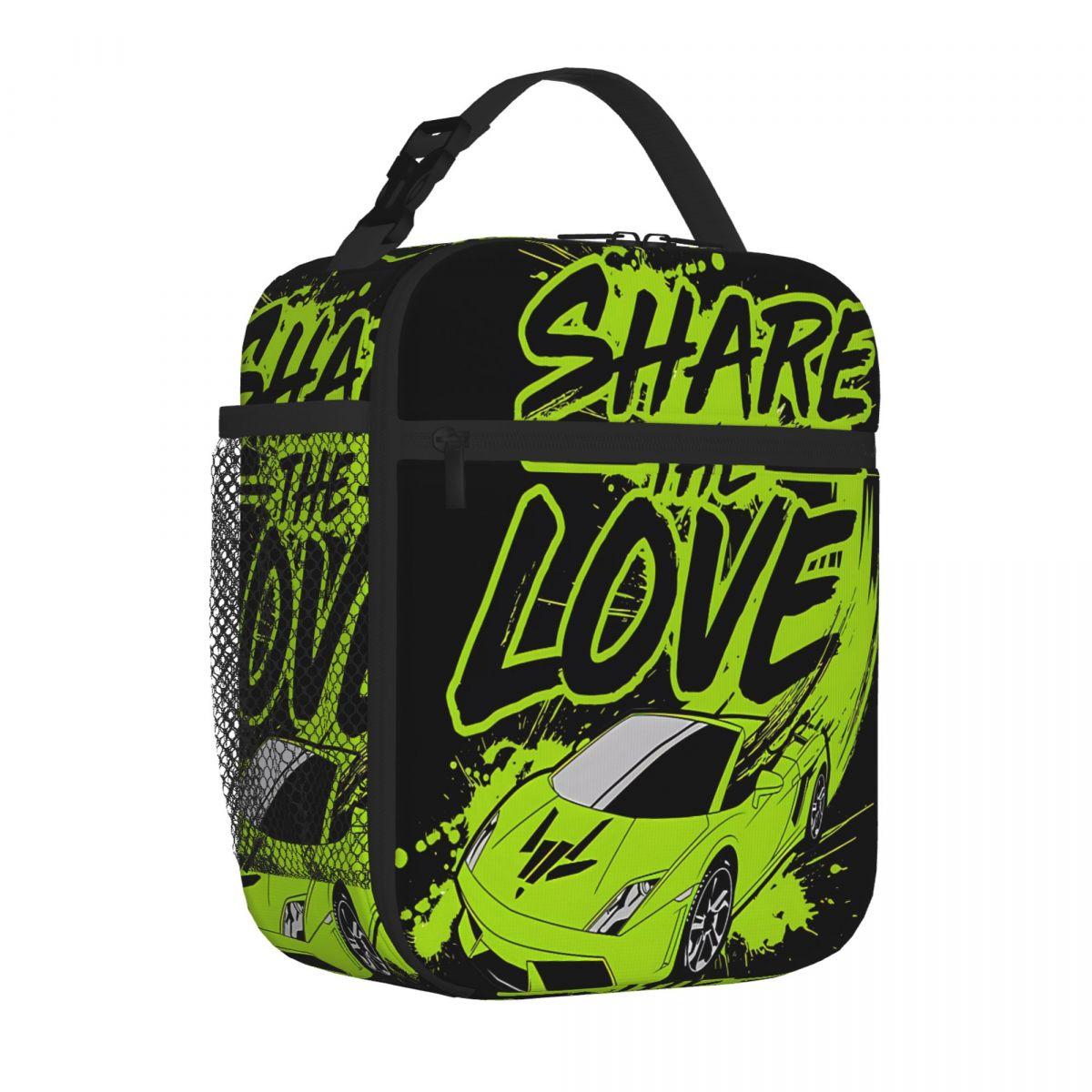Самая продаваемая сумка-ланч на плечо Stephen Sharer Share The Love Яркого цвета Школьная сумка-ланч для детей One Size