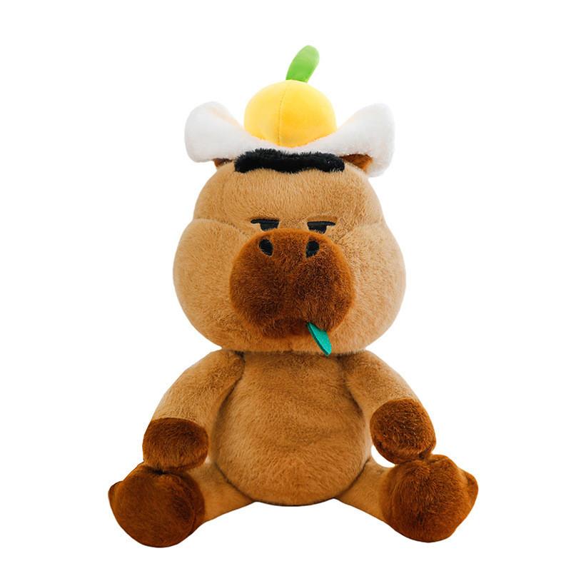 Adorable Capybara Plush Toy Creative Design Soft Pp Cotton Stuffed Animal For Kids