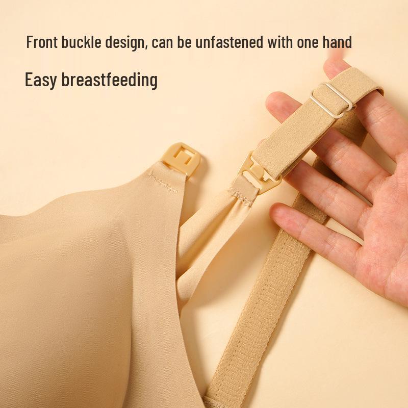 Bezešvá těhotenská a kojící podprsenka: Bez kostic, Plná podpora pro těhotenství a po porodu (86089)