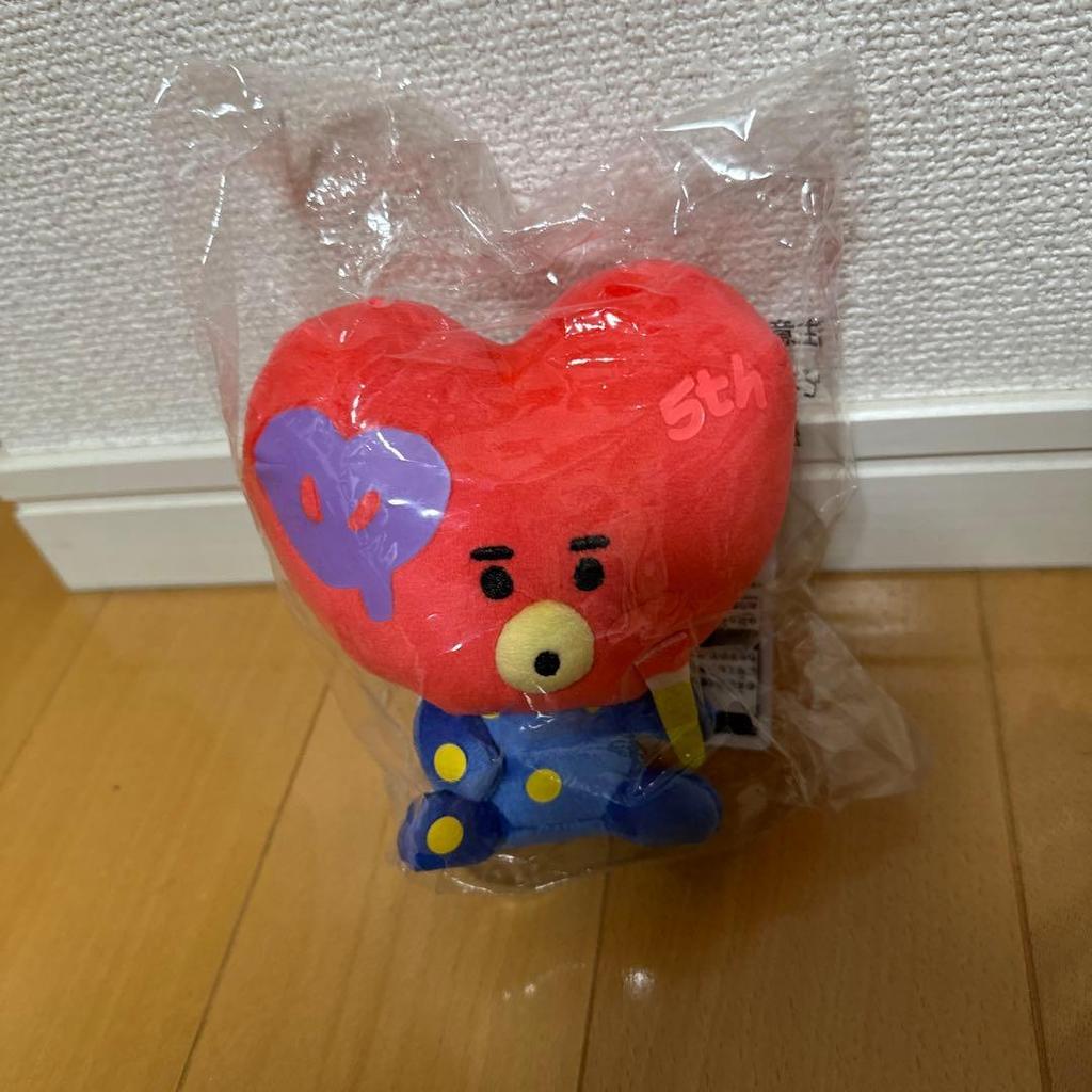 Used BT21 1st Lottery ART 5th Anniversary C Prize Plush Toy