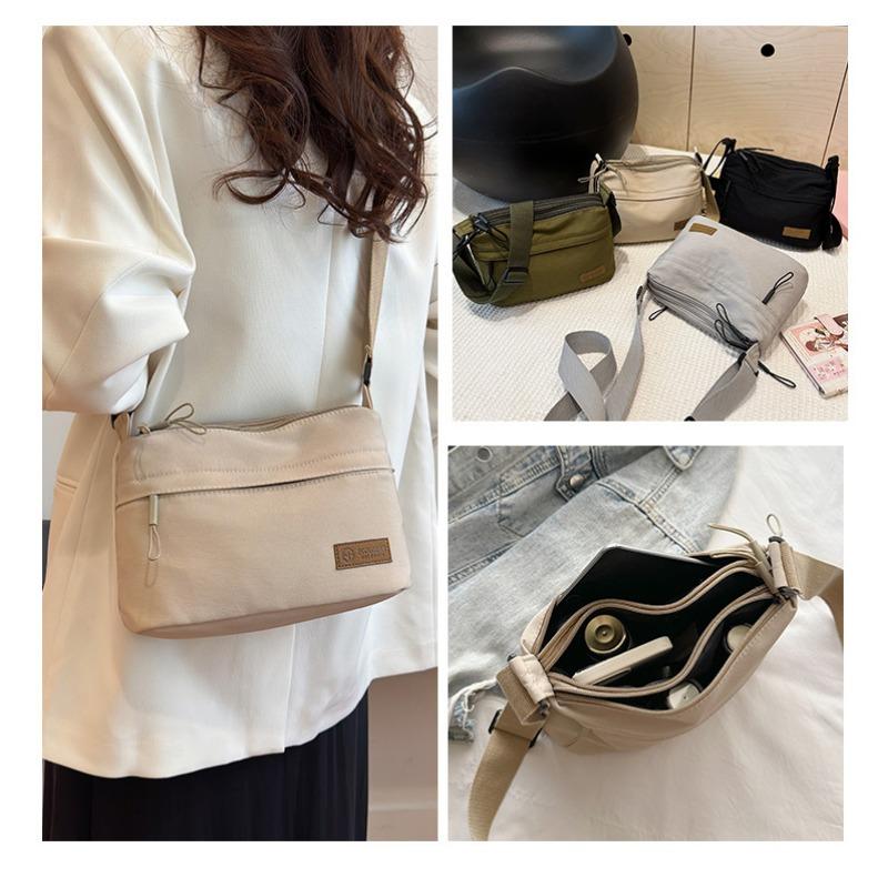 Culoare uni, Geantă din nailon, Geantă de damă, Multifuncțională, Casual, Impermeabilă, Portabilă, Geantă de umăr uniformă, Geantă crossbody