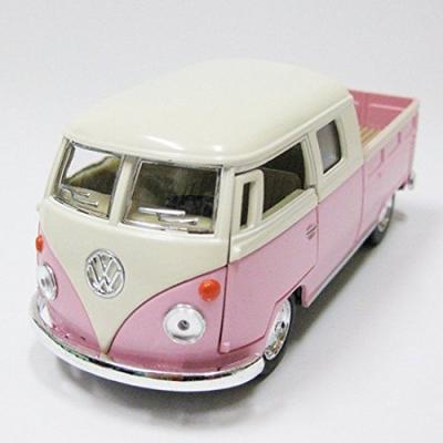 1963 Classic Bus Volkswagen Bus Diecast Model Scale Goods Online Goods Hawaii Surfing Car/Pink (Pickup) 1/32 (13cm) American GoodsAmerican