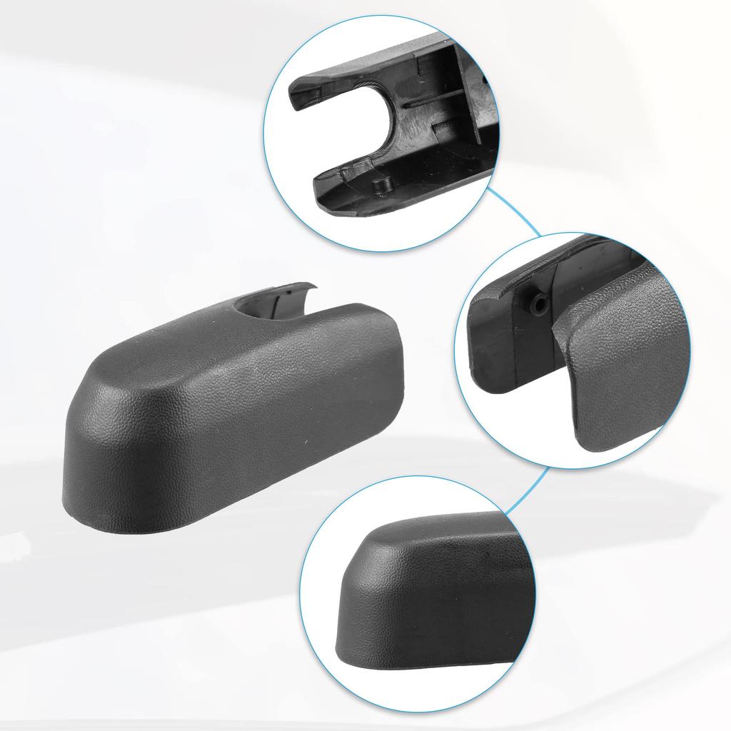 ACROPIX Heckscheibenwischerarm Mutter Abdeckkappe für Mazda Kompatibel mit CX-9 Schwarz 1 Stück