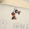 Portachiavi Acrilico Kpop BTS Ciondolo Carino Cartone Animato Chibi & Ritratto Reale Portachiavi Borsa Zaino Ciondolo Supporto Fan Merchandising Regalo 7 Stili