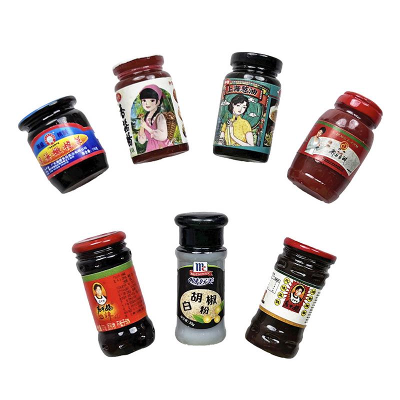 5Pcs Dollhouse Miniature Condiment Model Mini Kitchen Decoration Accessories