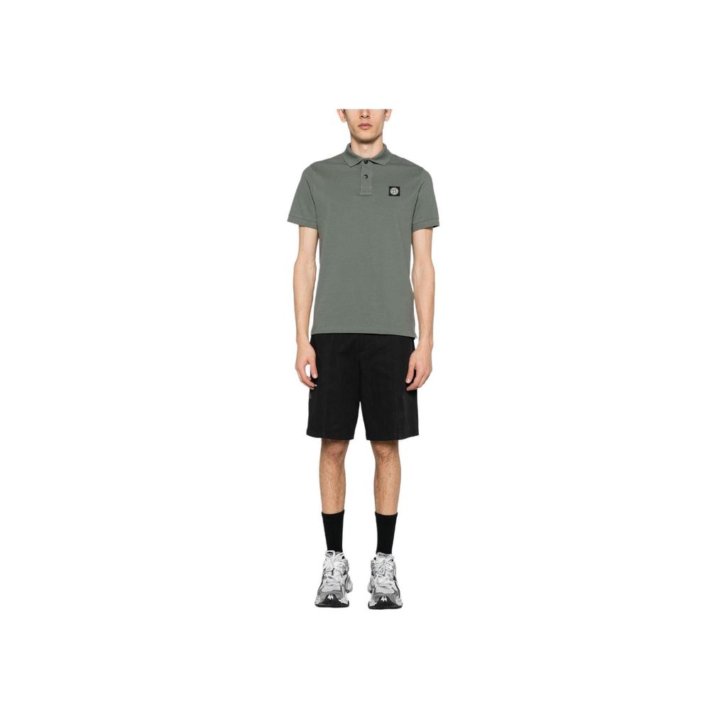 STONE ISLAND Kurzarm-Polo Slimfit Moschus Herren Streetwear 80152SC17-V0059