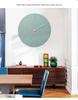 Customizable Silent Quartz Wood Grain Wall Clock with Pantone Colors for Living Room