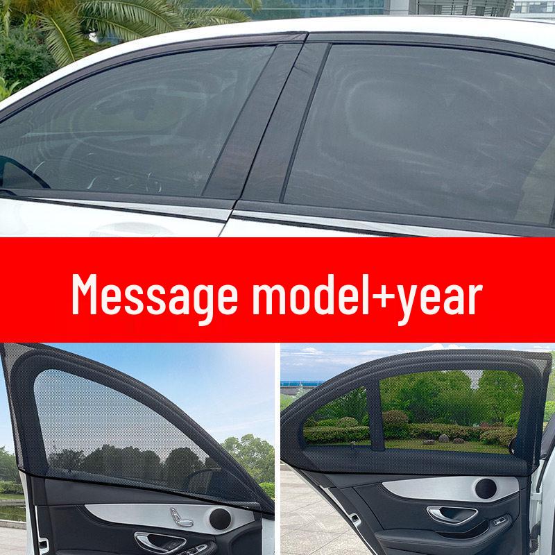 Car Panoramic Roof Sunshade: Magnetic Anti-Mosquito Net & Heat Insulation Screen