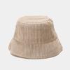 New Women Fall Winter Classic Corduroy Bucket Hat Outdoor Panama Harajuku Fishing Bucket Hats for Female Male Unisex Casual Cap