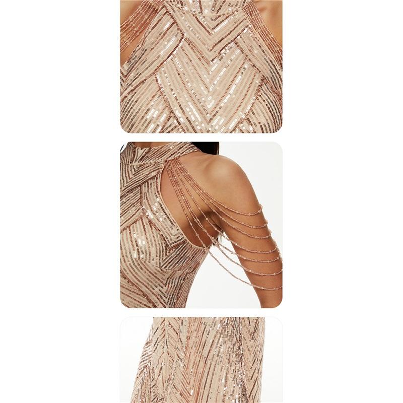 Sequin Mermaid Dress Long Evening Gown Performance Dress Elegant Cocktail Dress