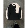 Suéter de Tricô Oversized Unissex Com Estampa Gráfica 3D Caimento Relaxado Streetwear Pulôver Inverno