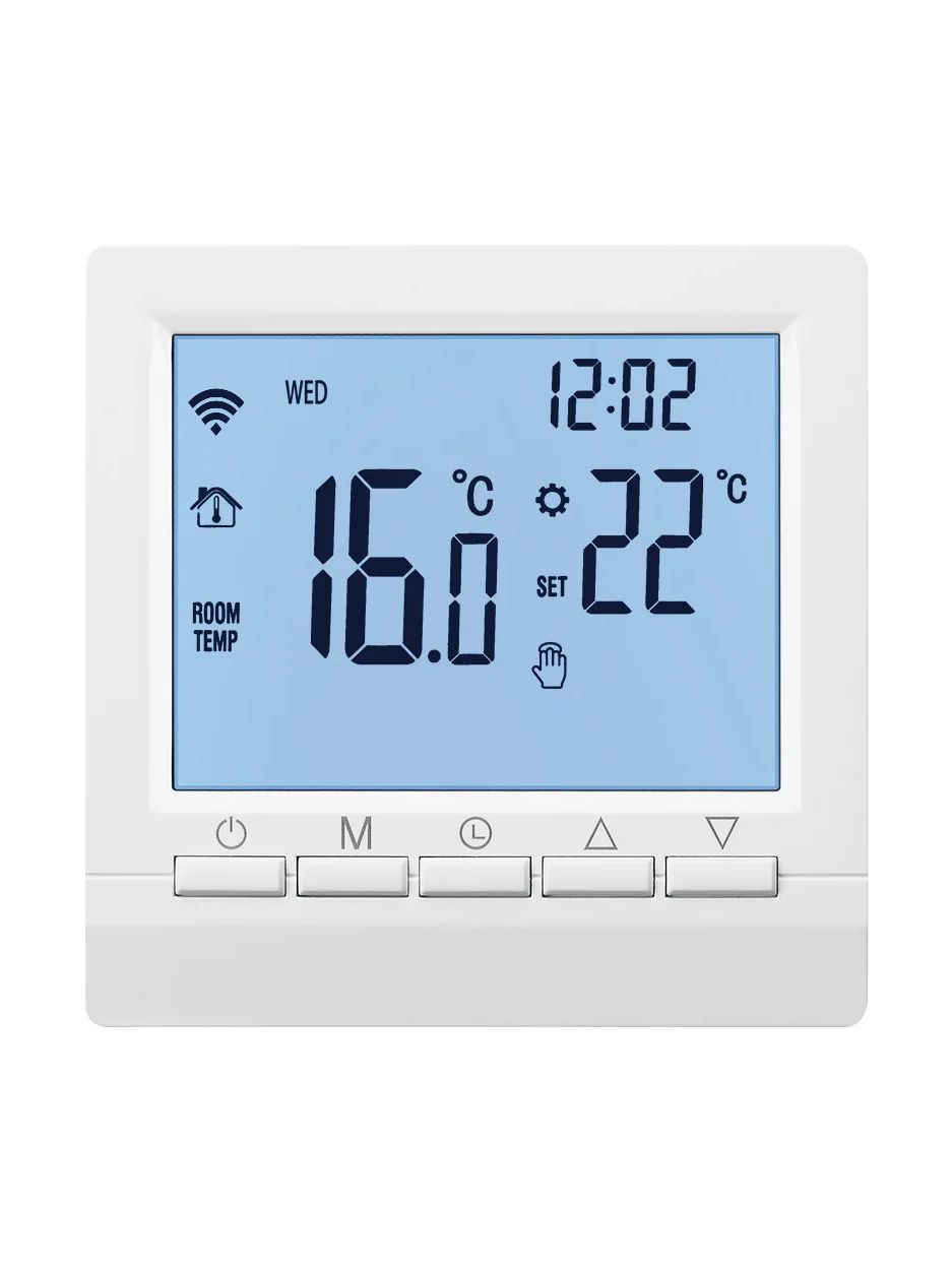 Digital Thermostat For Gas Boiler Room Battery Programmable Heating Temperature Controller Boiler Thermostat Hand Wall Mount 220-240V