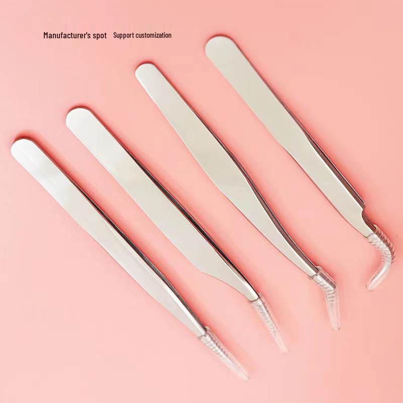 

Dolphin Gold Precision Eyelash Tweezers with Feather Clip for Technicians