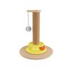 Vertical Sisal Cat Scratch-Resistant Post with Cat Teaser Toy for Self-Amusement and Boredom Relief