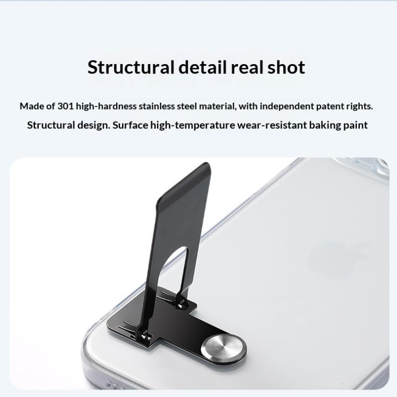 Premium Ultra-tynd Mobiltelefonholder 360° Roterende Universel Tablet-holder Selvklæbende Foldbar Telefonstøtte Bord