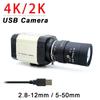 SMTKEY Industrial USB Camera 4K 30fps / 2K F5283 CMOS Sensor PC Video Usb WebCam UVC OTG CS 5-50mm Varifocal Zoom Lens 6