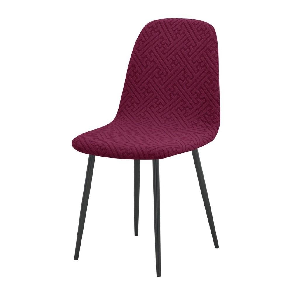 High Back Dining Chair Cover Elastic Spandex Jacquard Chair Cover Stretch Chair Cover  Dining Room