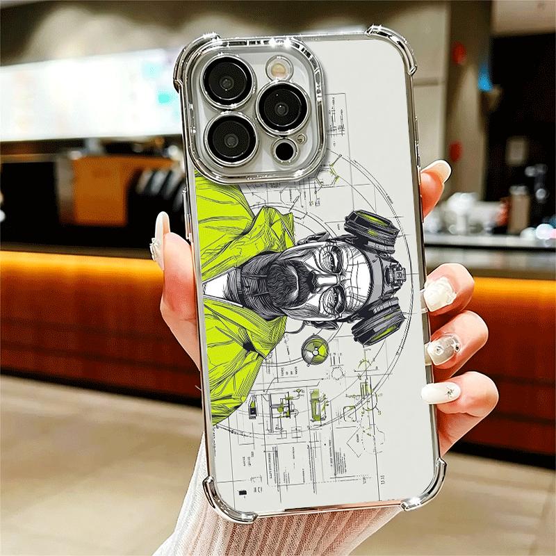 Breaking Bads Heisenberg Plating Phone Case For Iphone 16 17 Pro Max Air 16E 14 15 Plus 12 13 Mini Anti-Fall Airabag Cover