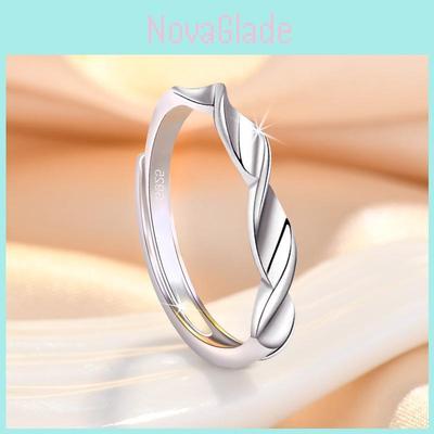 Stylish And Minimalist Copper Couple Rings With Adjustable Opening Xxoff