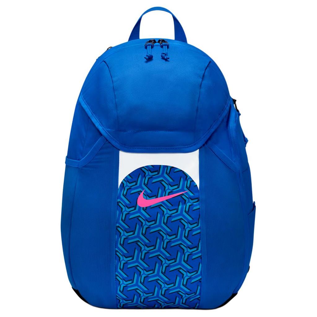 Nike Academy 30L Sports Pattern Printed Polyester Nylon Backpack Unisex Backpack Racing-Blue Light-Blue Pink DV0761-458