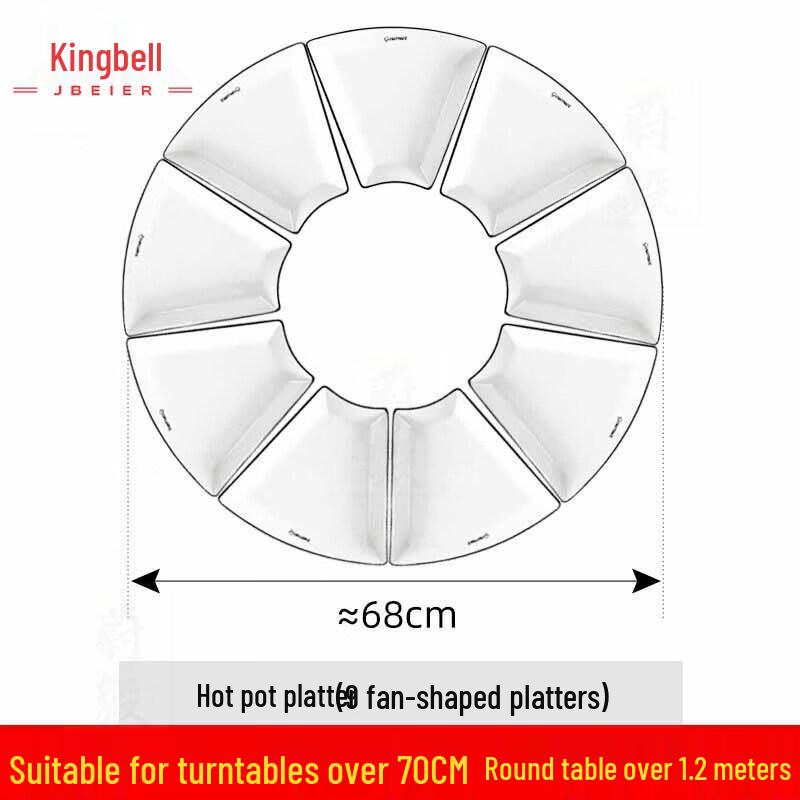 Jingbeier Creative Ceramic Platter Tableware Set