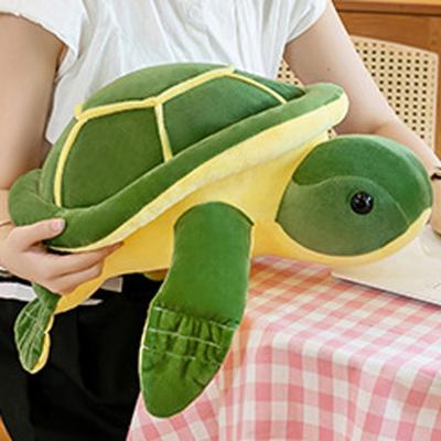 Fluffy Tortoise Plush Toy Stuffed Doll Animal Sea Turtle Pillow Tortoise Stuffed Toy  Car Decor