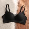 Thin breathable seamless underwear women's big breasts show small breasts, anti-sagging adjustment type no steel ring bra