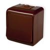 Karlik Junior Brown - Surface-mounted Stair Switch IP54 - 4WHE-3