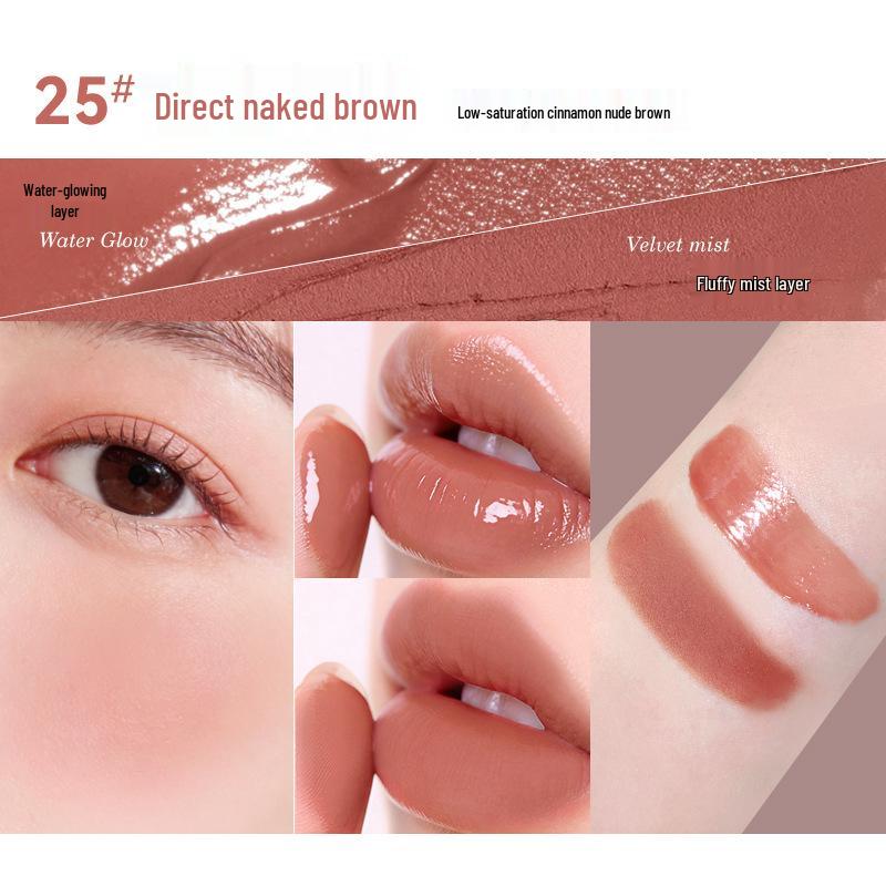 Vitality Dual-Use Lip & Cheek Cream: Color-Enhancing, Watery Matte, High Pigment, Long-Lasting, Non-Sticking, Non-Drying