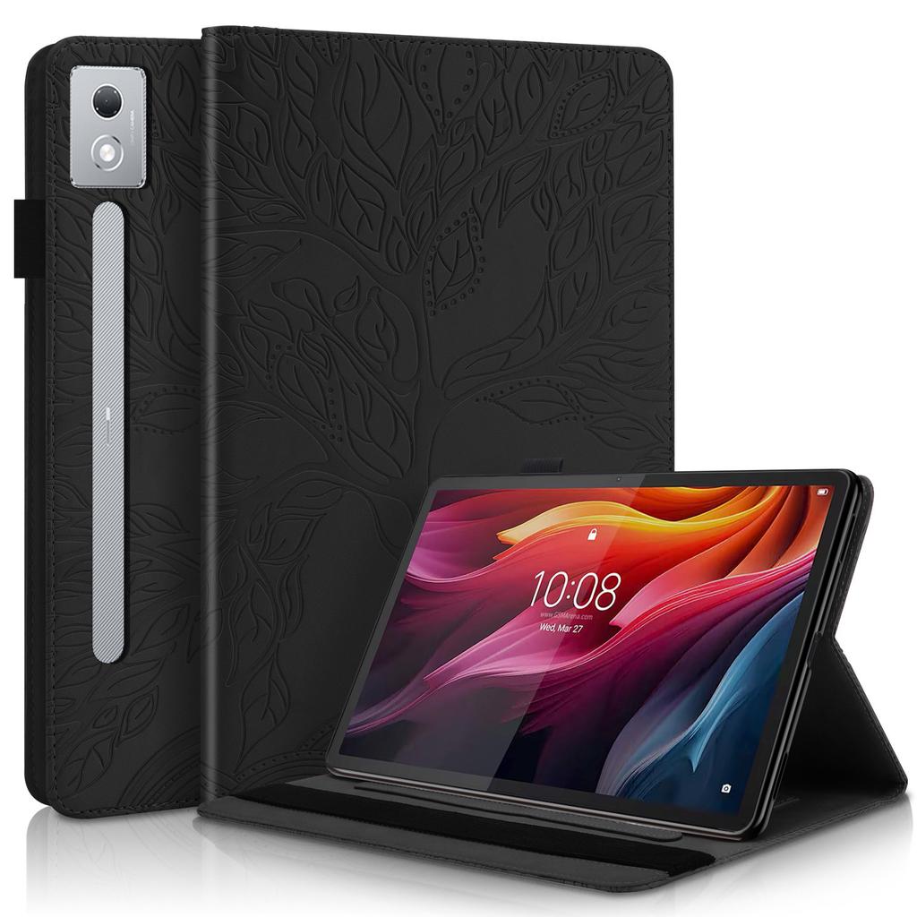 Applicable To Lenovo Xiaoxin Pad Pro 12.7 Tablet Leather Case Tab K9 Tree of Life Embossed Card Bracket Case