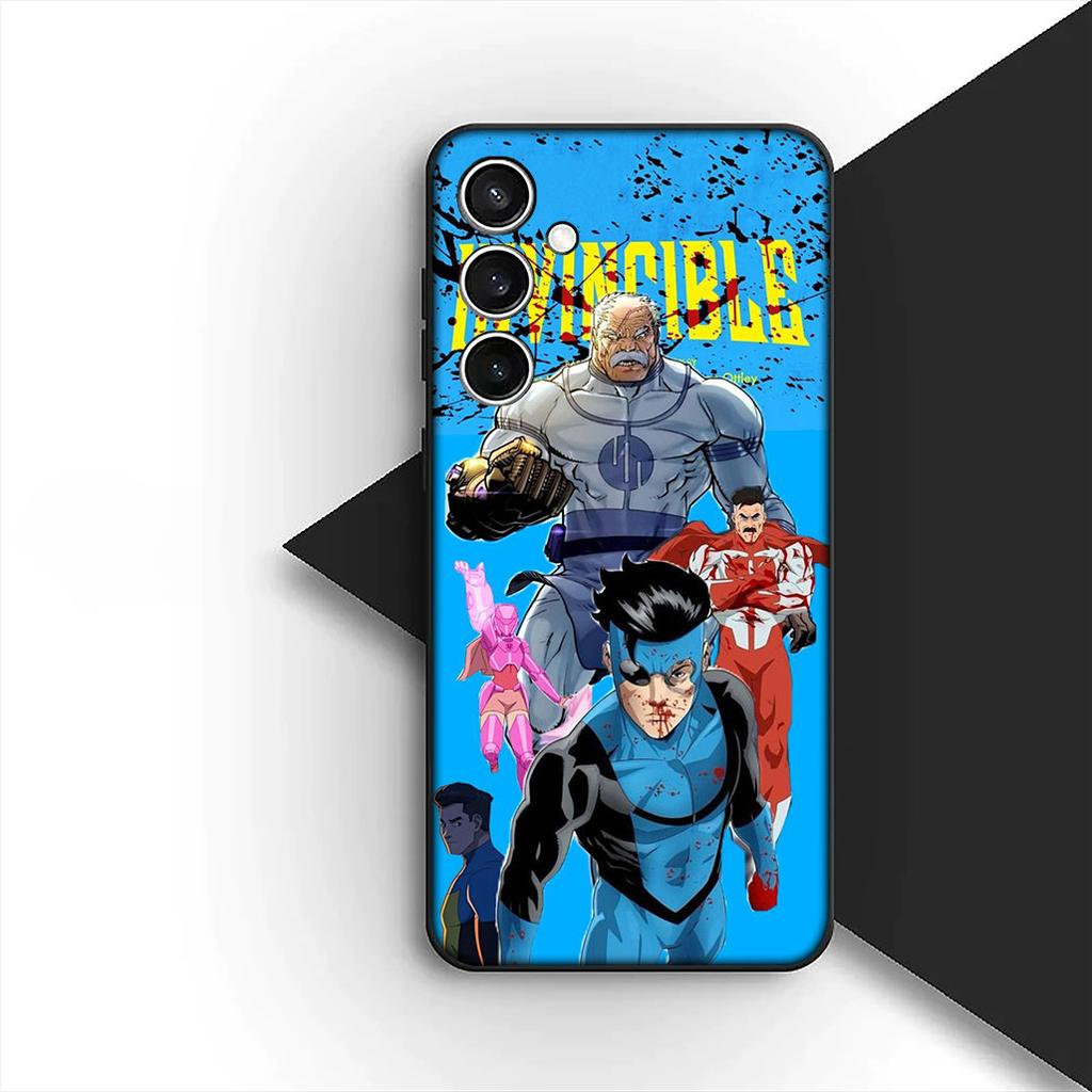 Omnis I-Invincibles Man Silicone Cover for Samsung Galaxy S25 S24 S23 FE Ultra Plus S7 Edge S25+ S24+ A56 5G + Coque Phone Case