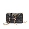 Beliebte Einprägung Modische Texturierte Tasche für Damen Tasche Sommer Neu Kette Einfach Unifarben Ein Schulter Crossbody Kleine Quadratische Tasche