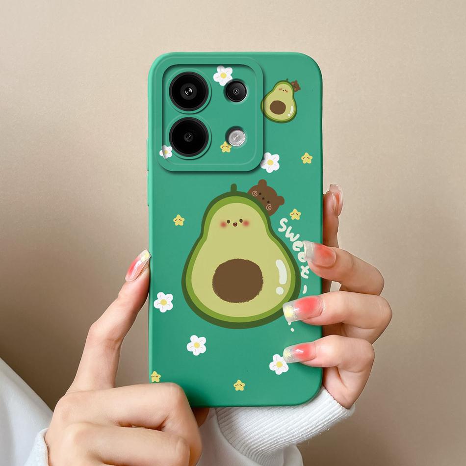 Case For Xiaomi Poco X6 Pro Anime Soft Liquid Silicone Full Protection Shockproof Phone Cover For PocoX6 X6Pro Protector Coque