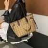 Bear Print Armpit New Large-capacity Tote Bag Portable Commuter Travel High-texture Shoulder Bag