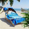l'Oheme Logo Print Beach Towel, Large Soft Quick Dry Towel for Beach Camping Swimming