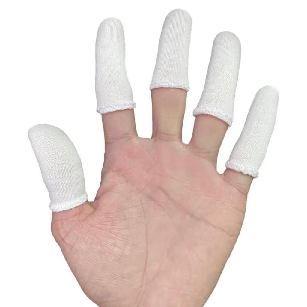 White cloth finger covers, 50 pieces, finger cot, hand eczema,
