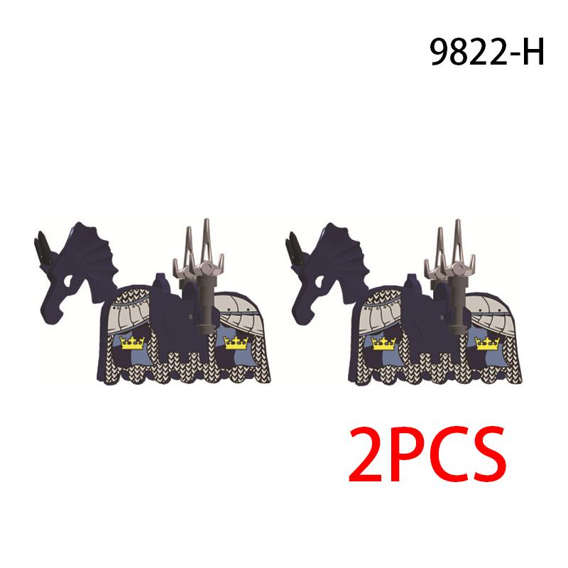 Skeleton Soldier Army King Knight Undead Horse Warrior Bricks Building Block Ringwraith Saddle Roman Soldiers Sword Waffen Toys