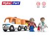 Children's Puzzle Simulation Mini Plastic Doll Doctor Wooden Track Sound And Light Small Ambulance Toy