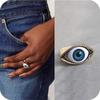 Fashion Retro Exaggerated Gothic Rings Eye Rings Punk Fashion Jewelry Eyes Rings for Men Women