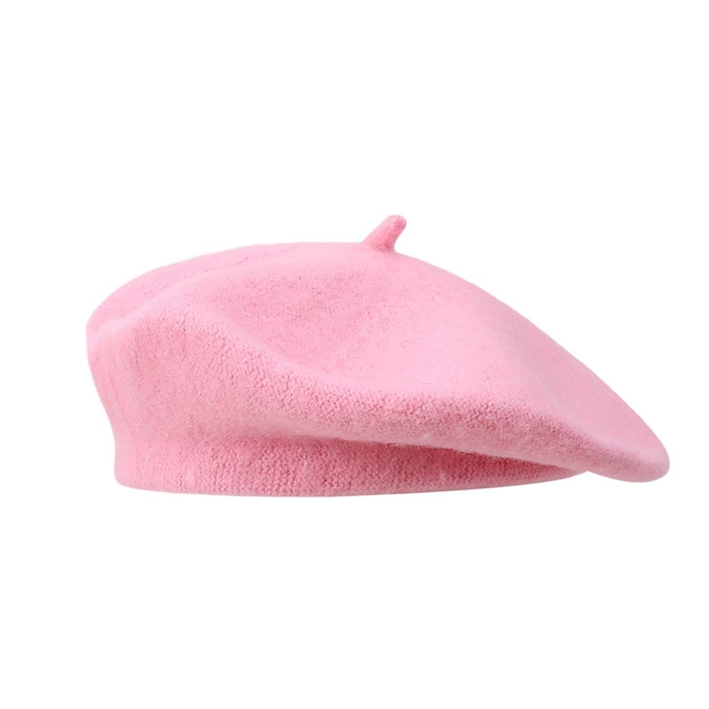 French Style Beret Hats For Fall And Winter Unisex Stretchy Soft Acrylic Blend Solid Color Elegant Retro Headwear
