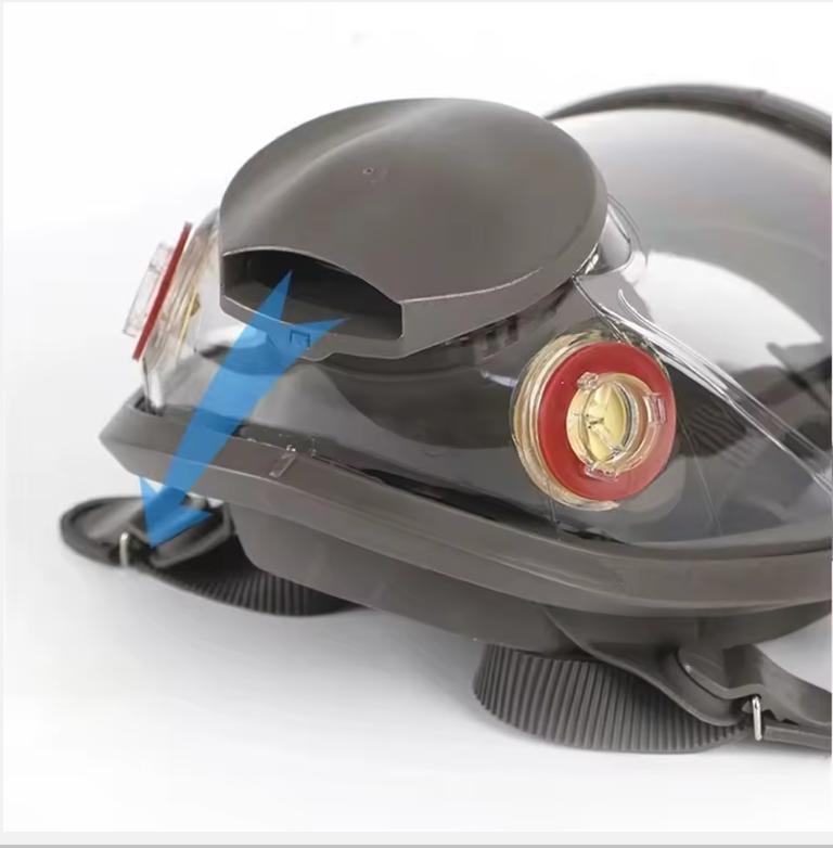Anti-Fog 6800 Gasmask Industriell målning Sprayning Respirator Säkerhetsarbete Filter Dammtät Full Face Formaldehyd Protection