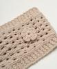 TOFFEE WOMEN W Crochet Knit Hair Band (Beige)