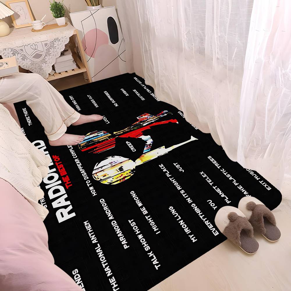 Classic R-Radiohead Rap Band Floor Mat Rectangle Anti-slip Home Soft Badmat Front Door Indoor Outdoor Mat Hotel Decor Mat