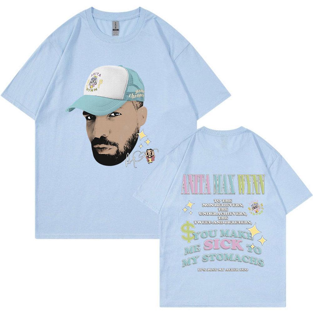 Drake Anita Max Wynn Divertente Meme Grafica Maglietta Unisex Donna Moda Hip Hop Maglietta Oversize Casual Girocollo Cotone Magliette Top