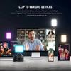 Portable LED Selfie Fill Light Clip-On Rechargeable Lamp with 3 Modes for Phone Tablet Laptop Live Broadcast Makeup Video Call