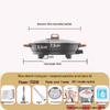 Neuer extra großer elektrischer Crêpe-Maker & Multifunktions-Pfannkuchenpfanne für Knödel